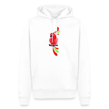 Papagei - bunt - Vogel - Männer Premium Bio Hoodie - Weiß - Vorne - Nico (187cm)