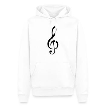Musik - Männer Premium Bio Hoodie - Weiß - Vorne - Nico (187cm)