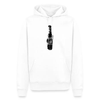 Bierflasche Bottle - Männer Premium Bio Hoodie - Weiß - Vorne - Nico (187cm)