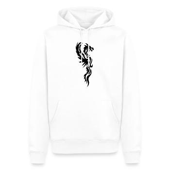 tribal dragon tattoo - Männer Premium Bio Hoodie - Weiß - Vorne - Nico (187cm)