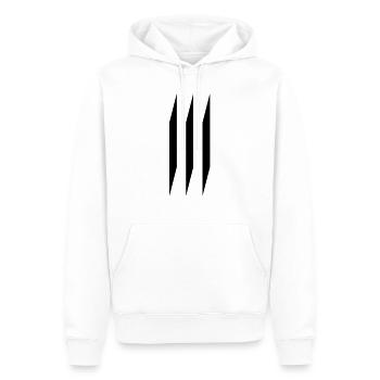 3 - Men’s Premium Organic Hoodie - white - Front - Nico (187cm)