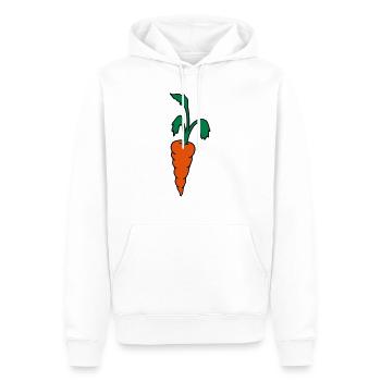 Karotte Möhre - Männer Premium Bio Hoodie - Weiß - Vorne - Nico (187cm)