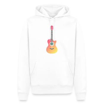 art temporaire de conception vectorielle cool de guitare - Sweat à capuche Premium bio Homme - blanc - Devant - Nico (187cm)