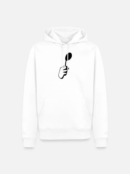 Quote - Men’s Premium Organic Hoodie - white