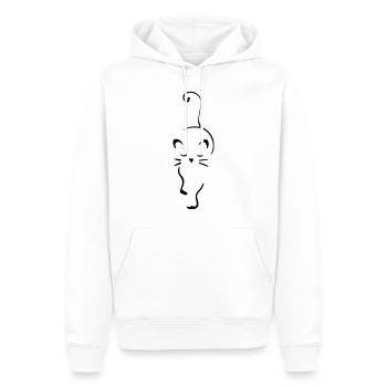 Süße Katze Tierliebe Haustier Geschenk - Männer Premium Bio Hoodie - Weiß - Vorne - Nico (187cm)
