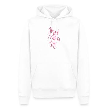 Happy Mothers Day Calligraphy - Men’s Premium Organic Hoodie - white - Front - Nico (187cm)