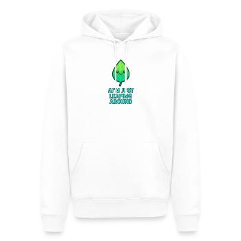 I'm just leafing around – Leaf design - Men’s Premium Organic Hoodie - white - Front - Nico (187cm)