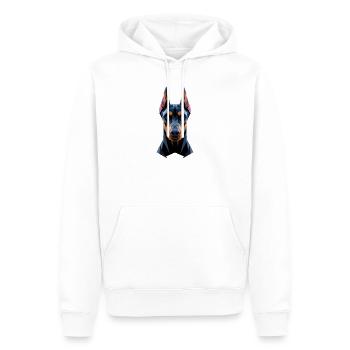 Dobermann Hunde Motiv Wachhund Stolze Dobermänner - Männer Premium Bio Hoodie - Weiß - Vorne - Nico (187cm)
