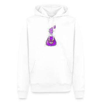 Magie de la bouteille d’alchimie violette - Sweat à capuche Premium bio Homme - blanc - Devant - Nico (187cm)