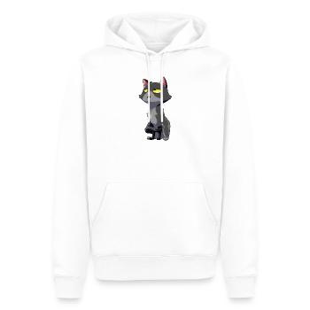 Katze Augenrollen Humor - Männer Premium Bio Hoodie - Weiß - Vorne - Nico (187cm)