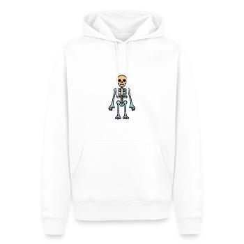 Skelett Lustig Halloween Comic - Männer Premium Bio Hoodie - Weiß - Vorne - Nico (187cm)