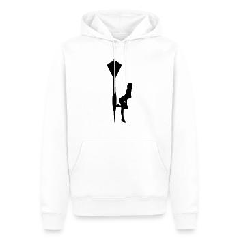 Dart Sexy - Männer Premium Bio Hoodie - Weiß - Vorne - Nico (187cm)