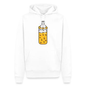 Baby Beer Bottle - Sweat à capuche Premium bio Homme - blanc - Devant - Nico (187cm)