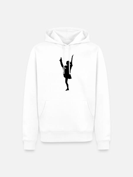 Funkenmarie - Männer Premium Bio Hoodie - Weiß