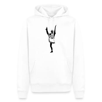 Funkenmarie - Männer Premium Bio Hoodie - Weiß - Vorne - Nico (187cm)