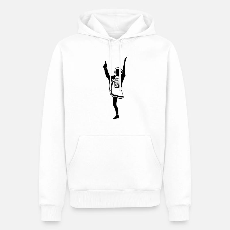 Funkenmarie - Männer Premium Bio Hoodie - Weiß