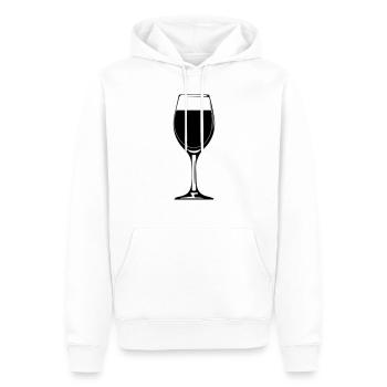 wein weinglas weinflasche design - Männer Premium Bio Hoodie - Weiß - Vorne - Nico (187cm)