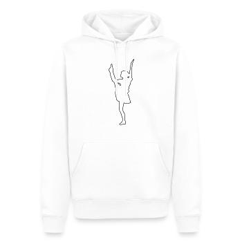 Funkenmarie - Tanzmariechen - Tanzmarie - Männer Premium Bio Hoodie - Weiß - Vorne - Nico (187cm)