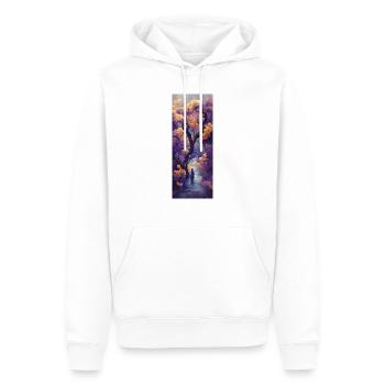 Man and the Tree - Men’s Premium Organic Hoodie - white - Front - Nico (187cm)