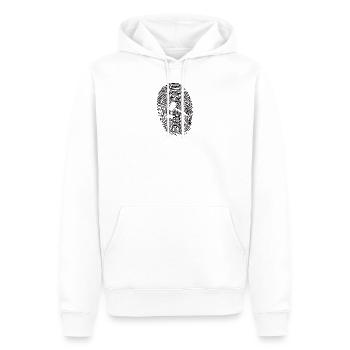 Lawyer Justice Fingerprint - Men’s Premium Organic Hoodie - white - Front - Nico (187cm)