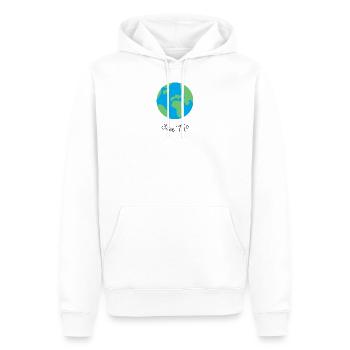 Save Me - Planète Terre - Sweat à capuche Premium bio Homme - blanc - Devant - Nico (187cm)