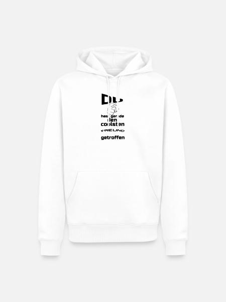 Coolster Freund Geschenk - Männer Premium Bio Hoodie - Weiß