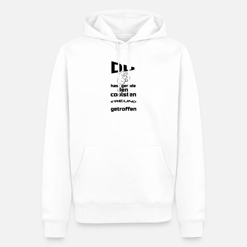 Coolster Freund Geschenk - Männer Premium Bio Hoodie - Weiß