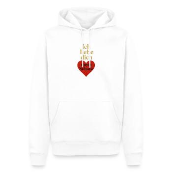 I love you - Men’s Premium Organic Hoodie - white - Front - Nico (187cm)