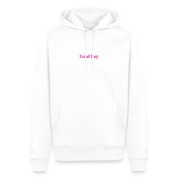 Happy Day Pink Retro - Männer Premium Bio Hoodie - Weiß - Vorne - Nico (187cm)