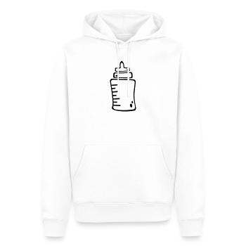 biberon - Sweat à capuche Premium bio Homme - blanc - Devant - Nico (187cm)