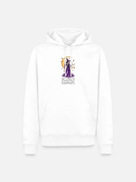Samhain Wicca-Wicca-Hexe - Männer Premium Bio Hoodie - Weiß