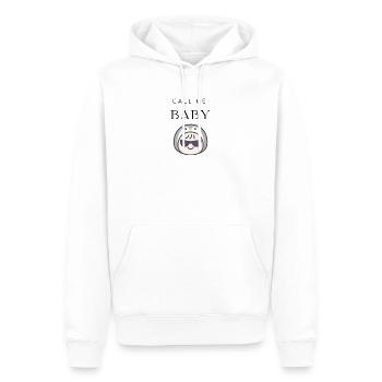 Call me Baby - Männer Premium Bio Hoodie - Weiß - Vorne - Nico (187cm)