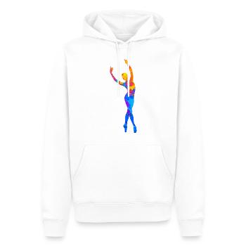 Tanzen Ballett Frauen Tänzer Tänzerin Silhouette - Männer Premium Bio Hoodie - Weiß - Vorne - Nico (187cm)