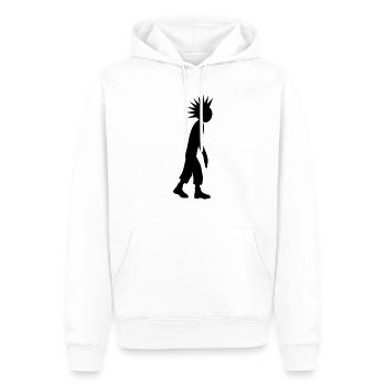 Der kleine Punker - Männer Premium Bio Hoodie - Weiß - Vorne - Nico (187cm)