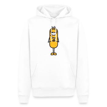 Monster - Männer Premium Bio Hoodie - Weiß - Vorne - Nico (187cm)