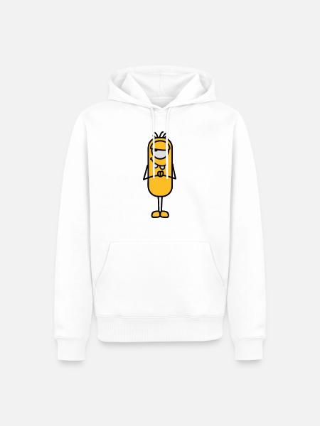 Monster - Männer Premium Bio Hoodie - Weiß