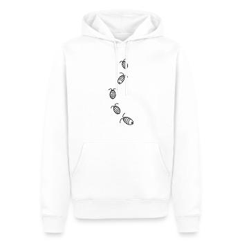 5 Kellerasseln - Männer Premium Bio Hoodie - Weiß - Vorne - Nico (187cm)