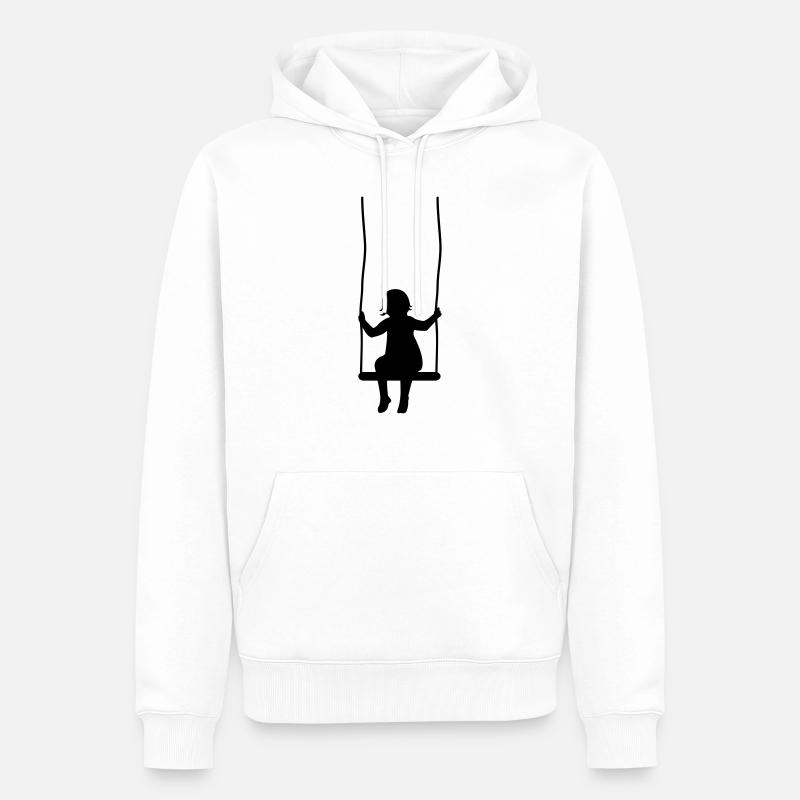 schaukel_01 - Sweat à capuche Premium bio Homme - blanc