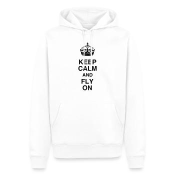 Flugzeug / Luftfahrt / Arbeit / Job - Männer Premium Bio Hoodie - Weiß - Vorne - Nico (187cm)