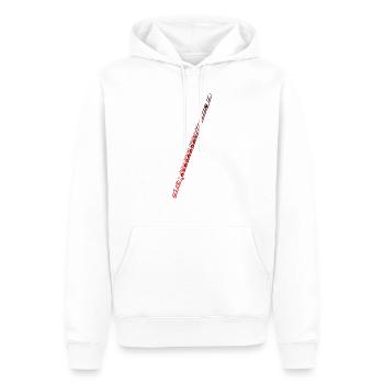 Flute - Sweat à capuche Premium bio Homme - blanc - Devant - Nico (187cm)
