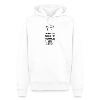 Les meilleurs barbecues viennent de Bavière / BBQ, Grill - Sweat à capuche Premium bio Homme - blanc - Devant - Nico (187cm)
