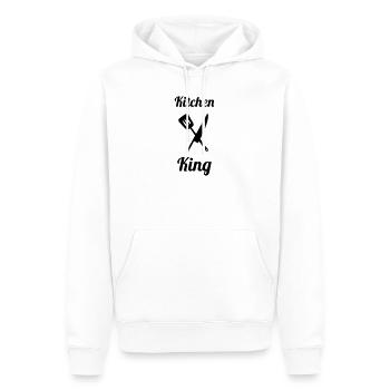 Küchenkönig: Der König des Pro-Herds - Männer Premium Bio Hoodie - Weiß - Vorne - Nico (187cm)