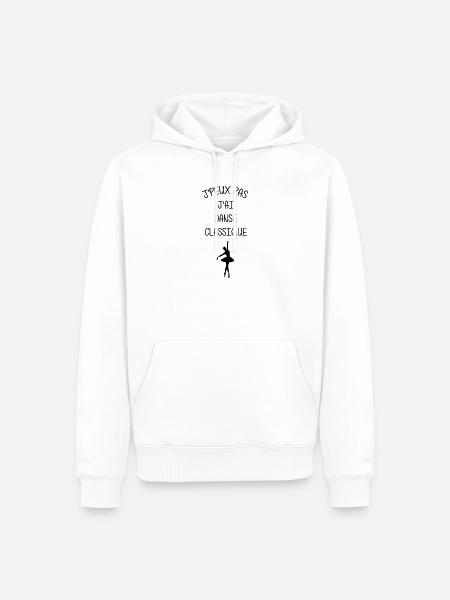 I can't, I have classical dance - Men’s Premium Organic Hoodie - white