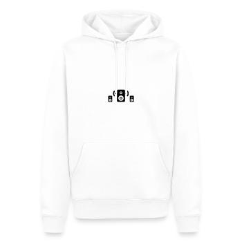 système de sonorisation - Sweat à capuche Premium bio Homme - blanc - Devant - Nico (187cm)