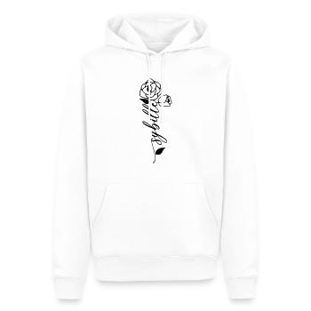 Sybille Name Vorname Namensblume - Männer Premium Bio Hoodie - Weiß - Vorne - Nico (187cm)