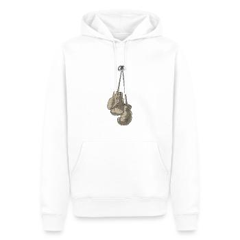 Boxhandschuhe - Männer Premium Bio Hoodie - Weiß - Vorne - Nico (187cm)