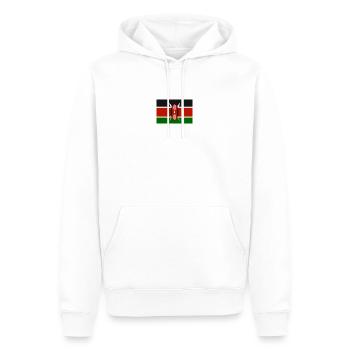 Kenya flag - Men’s Premium Organic Hoodie - white - Front - Nico (187cm)
