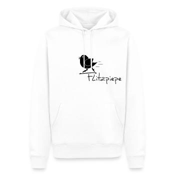 Flitzpiepe - Männer Premium Bio Hoodie - Weiß - Vorne - Nico (187cm)