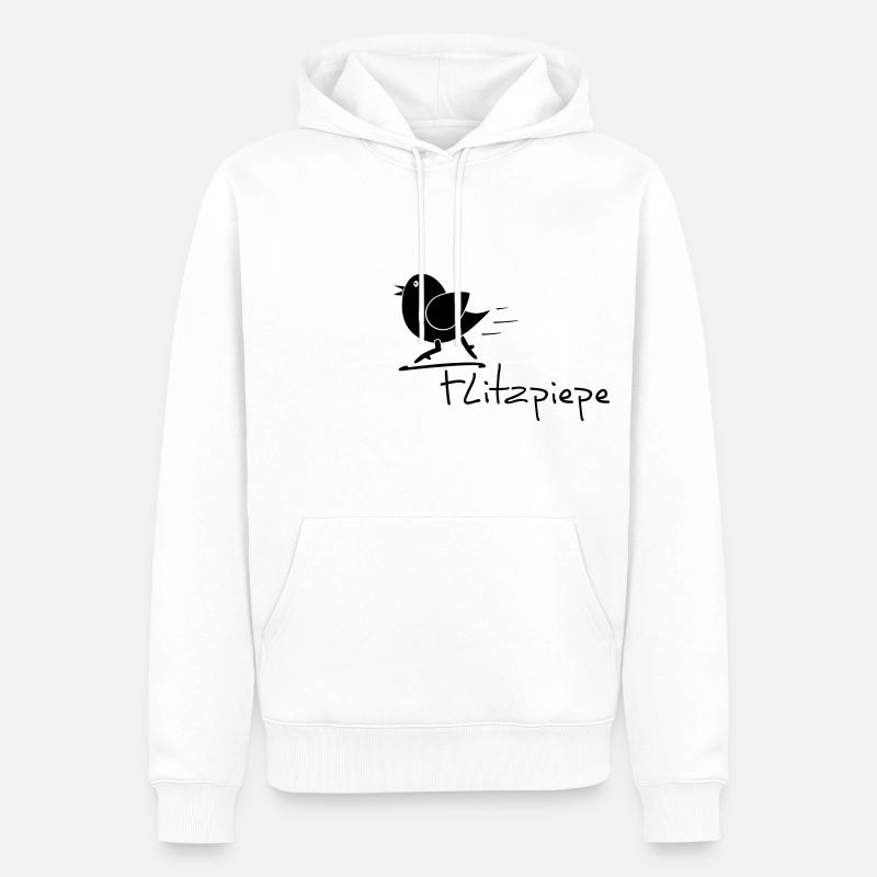 Flitzpiepe - Männer Premium Bio Hoodie - Weiß