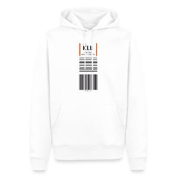 Flughafen Klagenfurt - KLU - Männer Premium Bio Hoodie - Weiß - Vorne - Nico (187cm)
